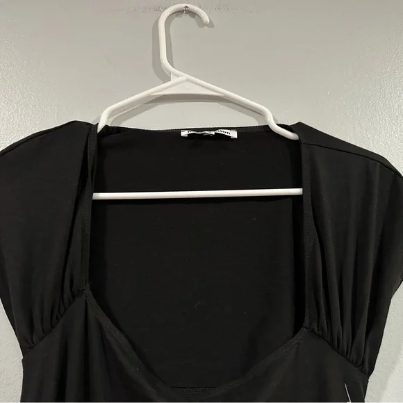 REFORMATION Harlyn Black Cut Out Short Sleeve Maxi Dress Small S NWOT - Picture 4 of 8